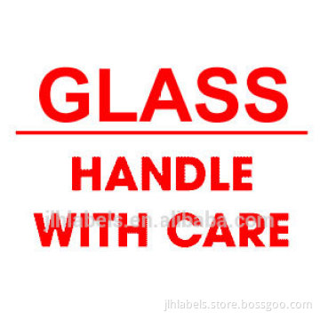 4x3",4x6" Glass Handle With Care glossy label ,500 labels each roll